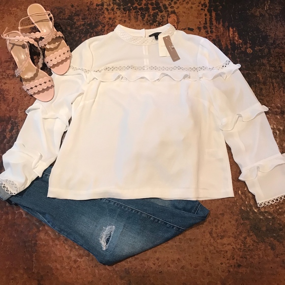 J. Crew Tops - *Host Pick* NWT J Crew Tiered Ruffle Top - 10